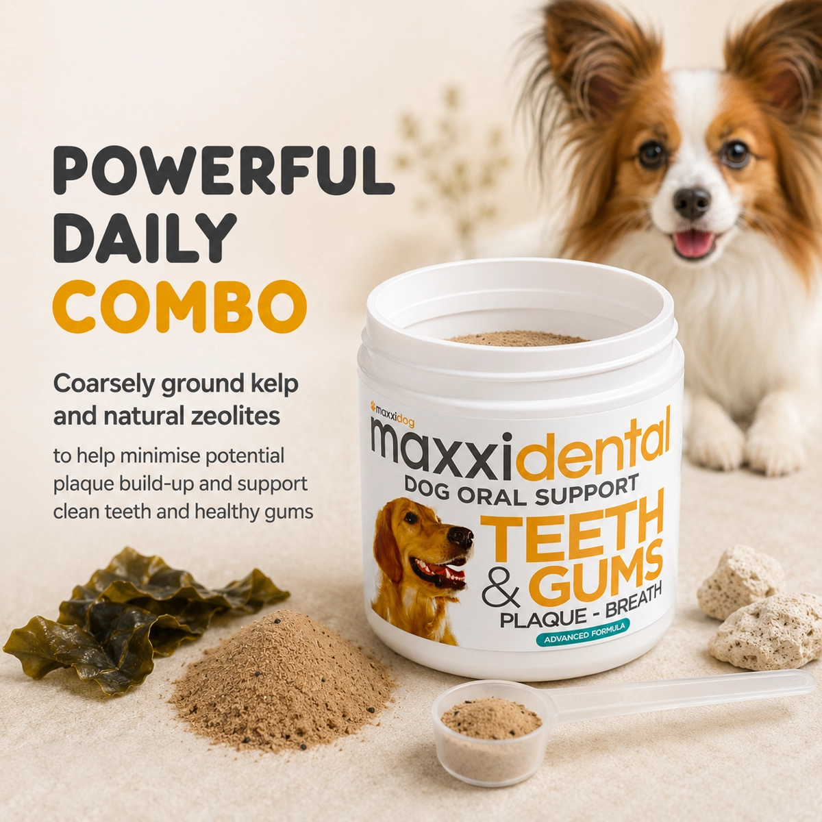 maxxidental kelp and natural zeolites for canine oral health